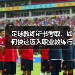 足球教练证书考取:如何快速迈入职业教练行列(图2) 足球教练证书考取:如何快速迈入职业教练行列(图2)