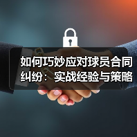 如何巧妙应对球员合同纠纷:实战经验与策略揭秘(图1) 如何巧妙应对球员合同纠纷:实战经验与策略揭秘(图1)