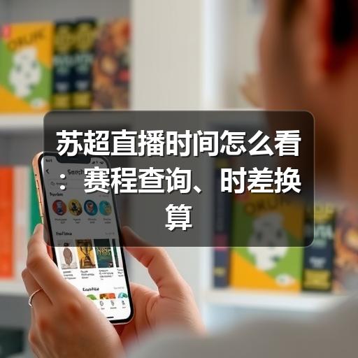 苏超直播时间怎么看:赛程查询、时差换算与观赛提醒