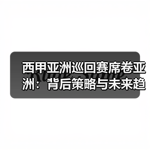 西甲亚洲巡回赛席卷亚洲:背后策略与未来趋势(图4) 西甲亚洲巡回赛席卷亚洲:背后策略与未来趋势(图4)